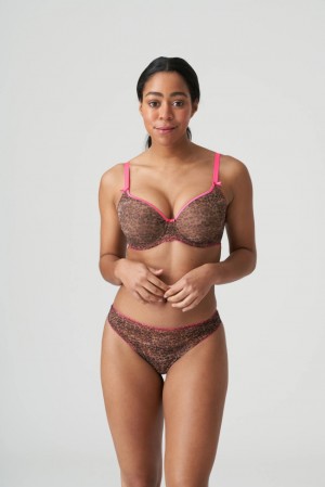 Prima Donna Twist Cafe Plume Bras Leopard / Pink | 806KRUBJS