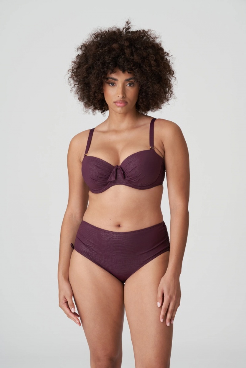 Prima Donna Swim Dalyan Bikini Bottoms Burgundy | 672TAFCIU