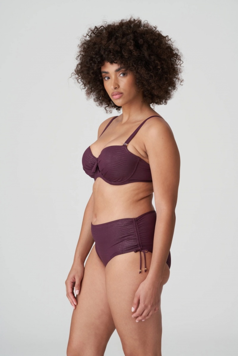 Prima Donna Swim Dalyan Bikini Bottoms Burgundy | 672TAFCIU