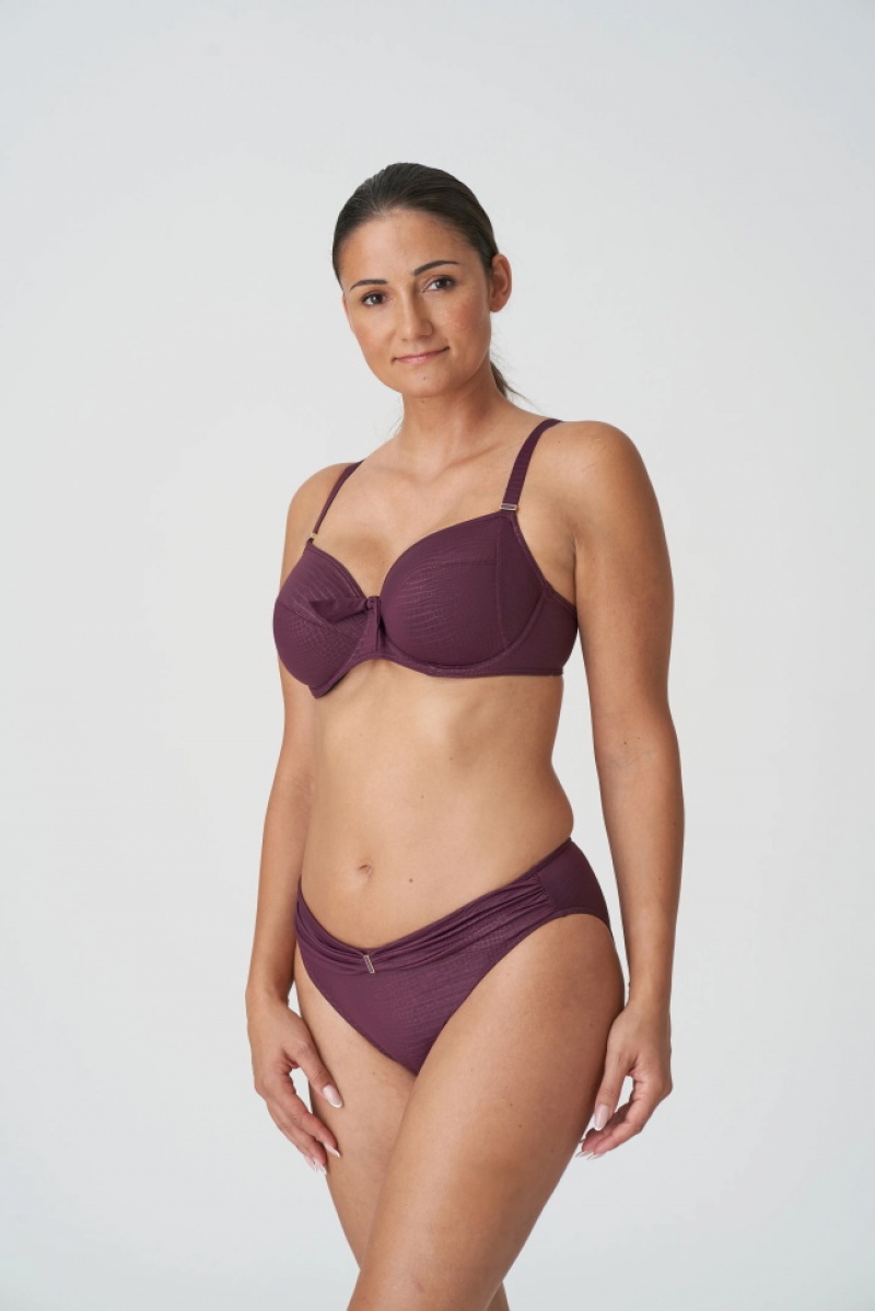 Prima Donna Swim Dalyan Bikini Bottoms Burgundy | 037HTSFWO