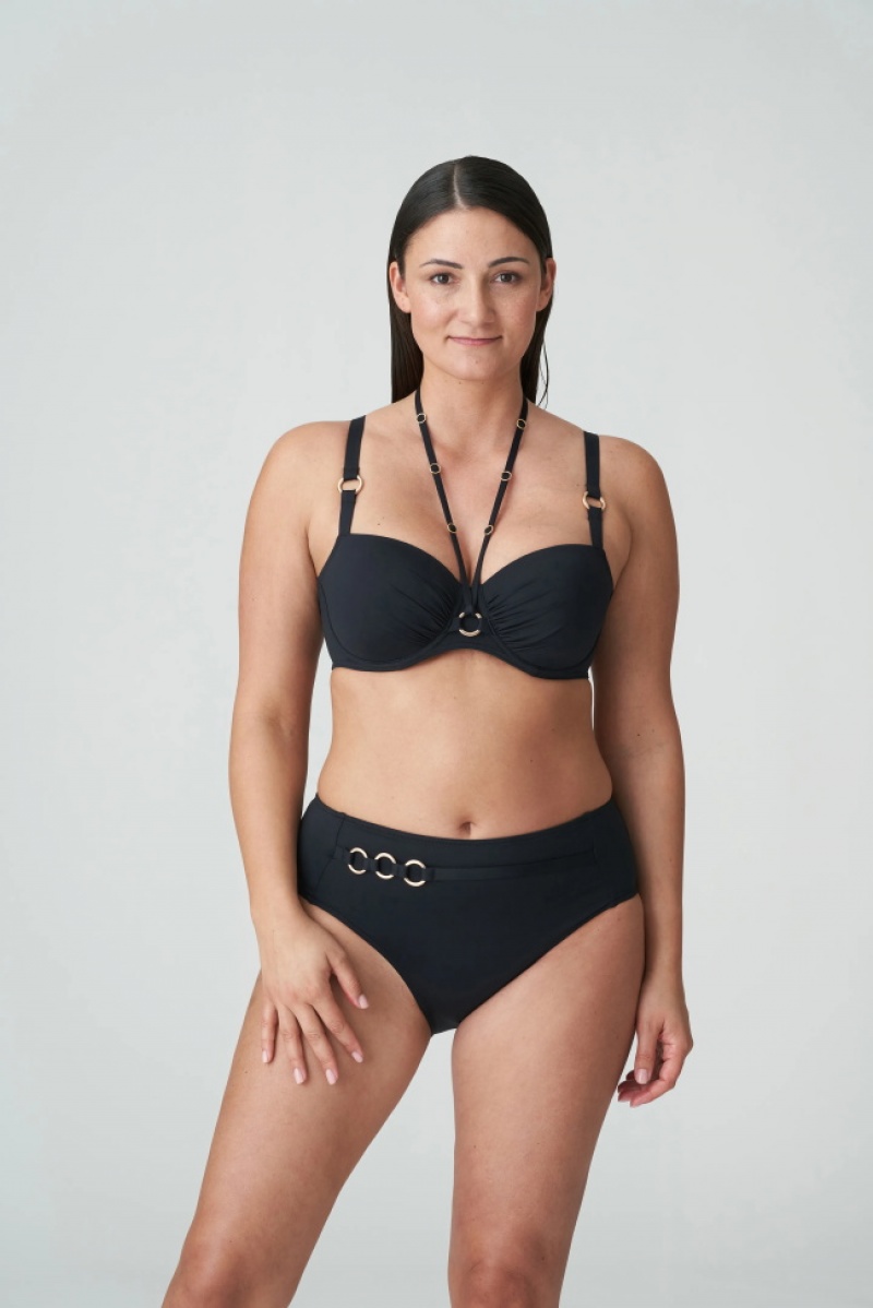 Prima Donna Swim Damietta Bikini Tops Black | 973KLUCIS