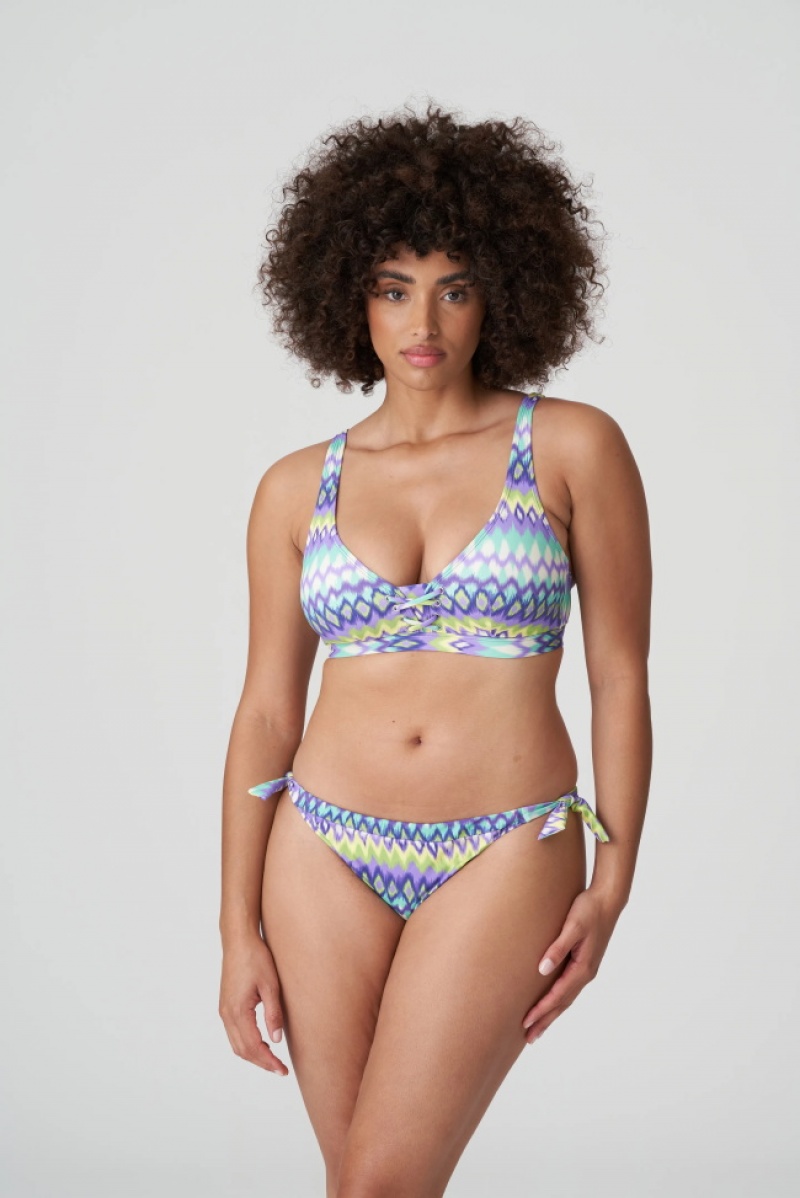 Prima Donna Swim Holiday Bikini Bottoms Blue | 743JGHXIR