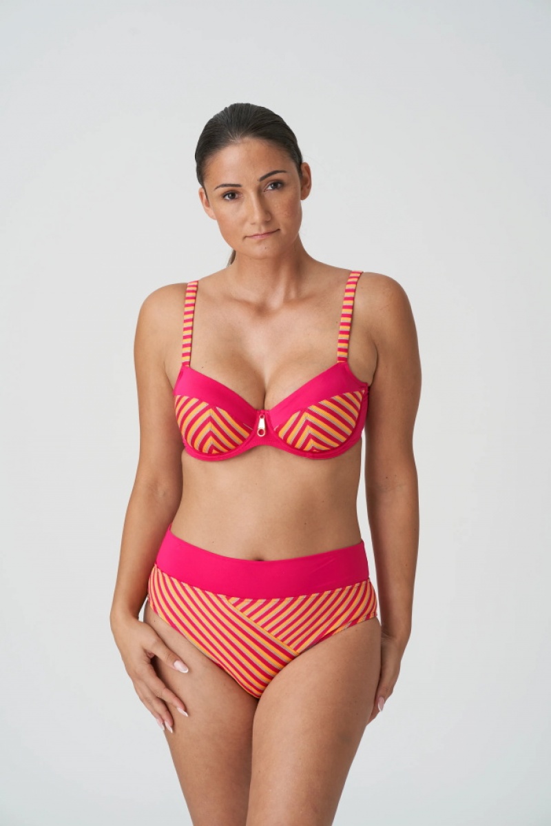 Prima Donna Swim La Concha Bikini Bottoms Red / Orange | 049OBMUDX