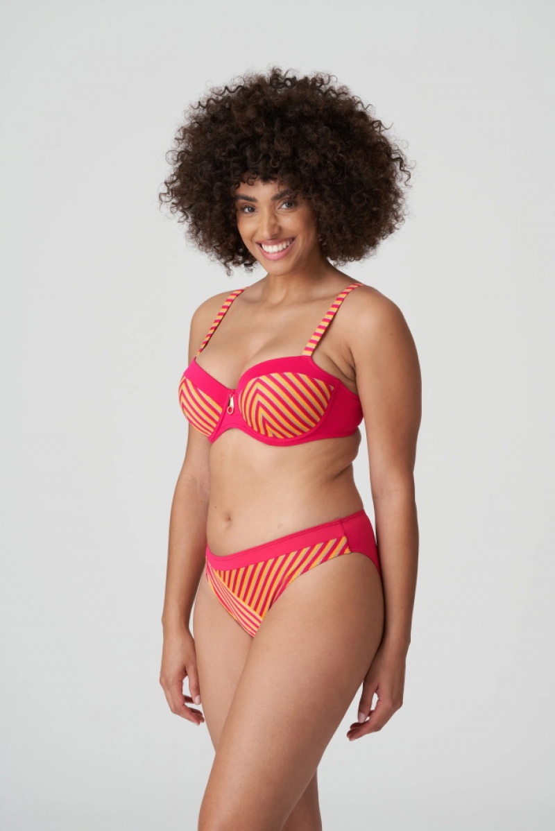 Prima Donna Swim La Concha Bikini Bottoms Red / Orange | 912HWGEFB