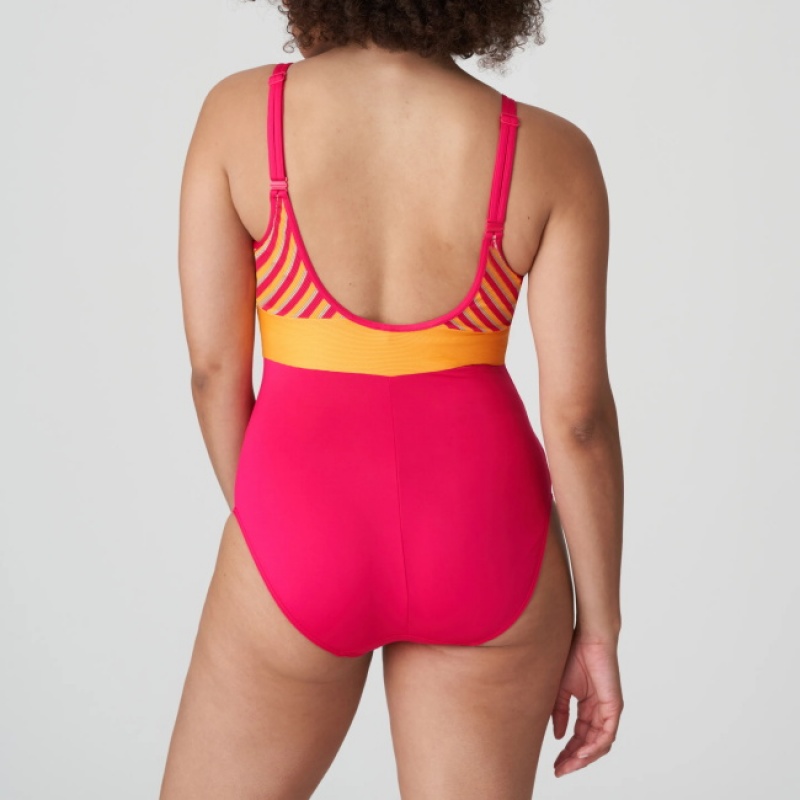 Prima Donna Swim La Concha Swimsuits Red | 142APLZIX