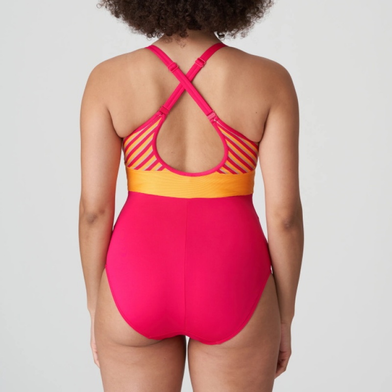 Prima Donna Swim La Concha Swimsuits Red | 142APLZIX