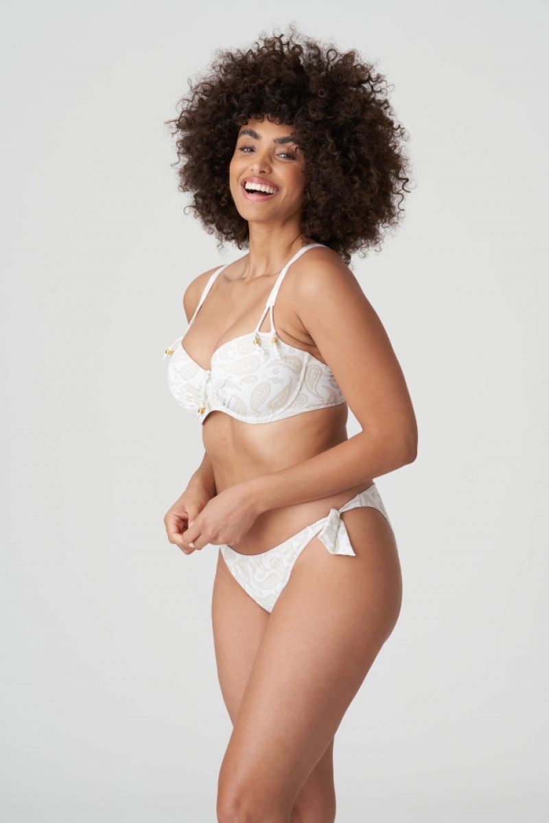 Prima Donna Swim Sidari Bikini Bottoms White | 935NEXDQV