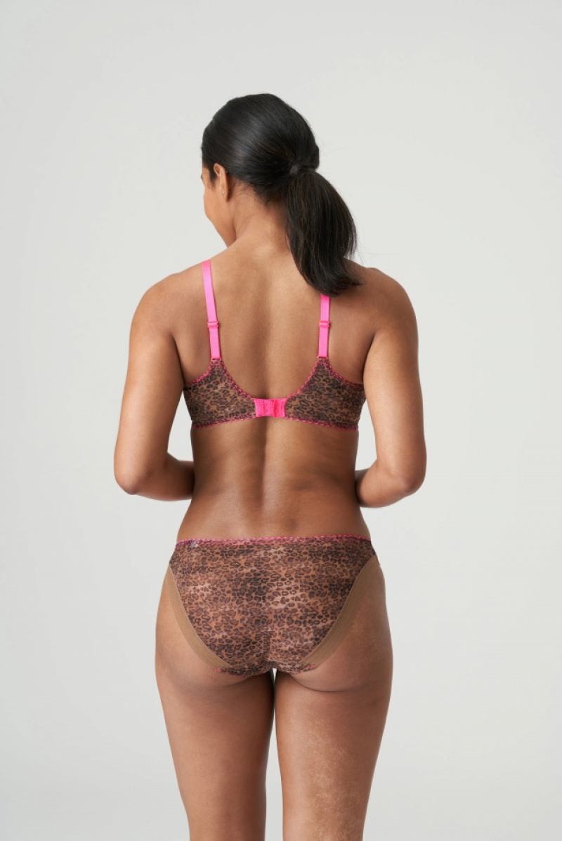 Prima Donna Twist Cafe Plume Bras Leopard / Pink | 208UHWPKA